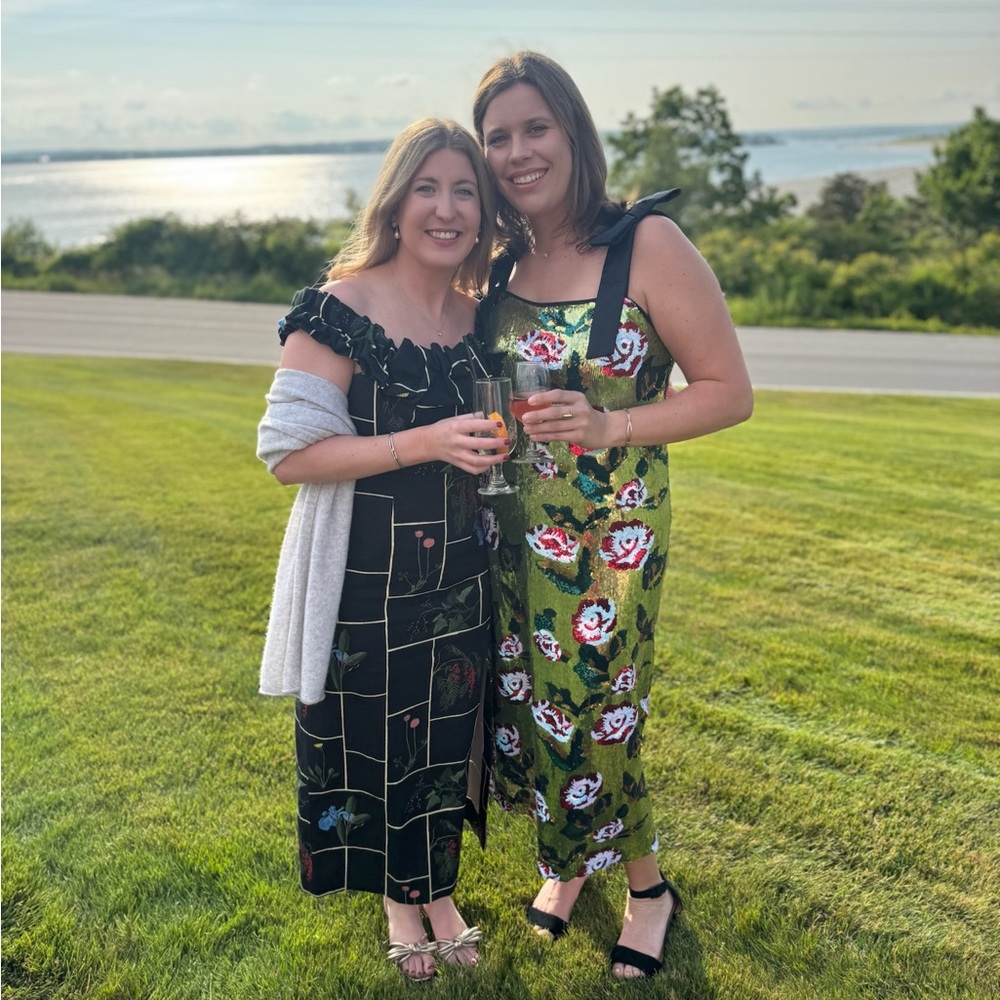 Tuckernuck Black Fresher Buds Suze Floral Patchwork Maxi Dress